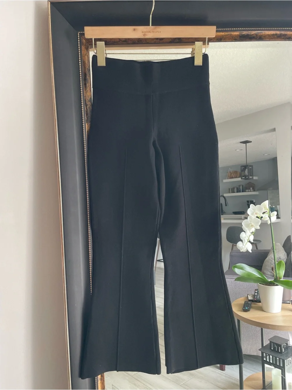 J. Crew Black High-Rise Flare Pants - Picture 2 of 6